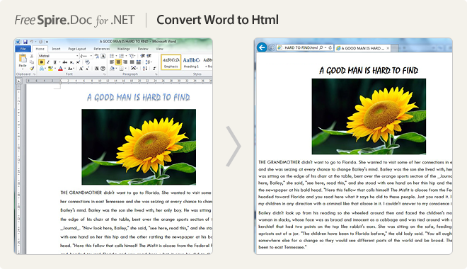 Convert Word to HTML