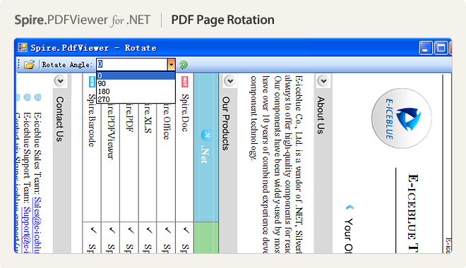 PDF page rotation