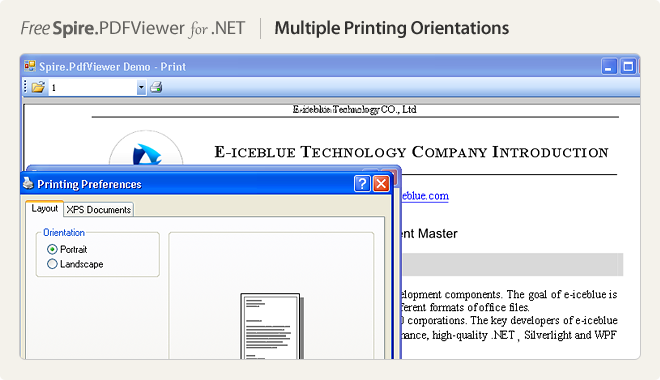 Multiple printing orientations