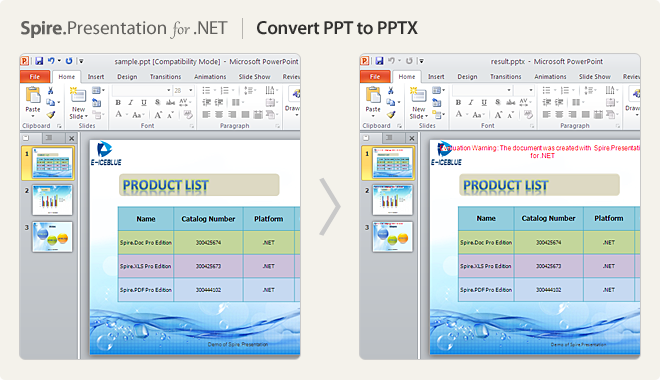 Convert PPT to PPTX