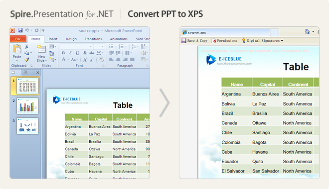 Convert PPT to XPS