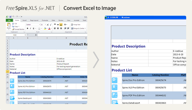 Convert Excel to Image