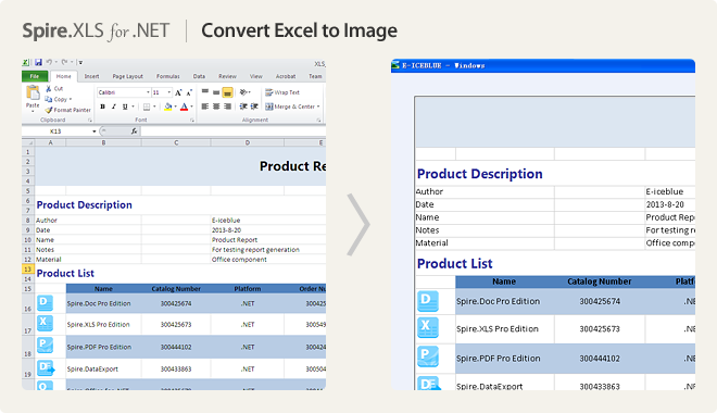 Convert Excel to Image