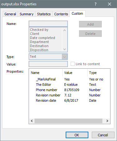 How To Add Custom Properties To Excel Document In C Vb 