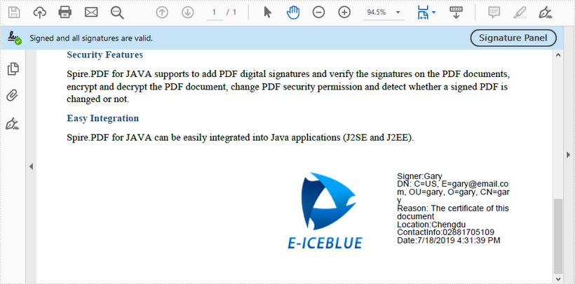 Add Digital Signature To Pdf In Java