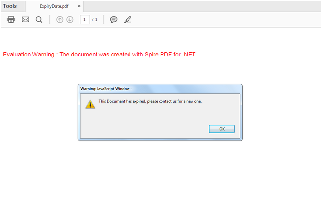 How to Add Expiry Date to PDF Files in C#, VB.NET
