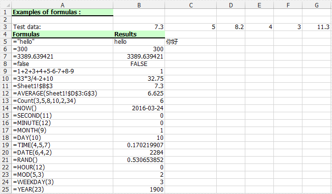 Add Formulas to Excel Cells with C# in WPF