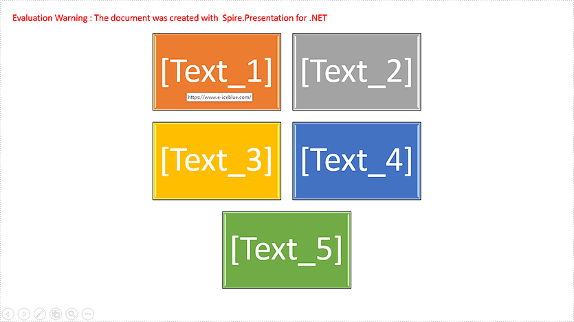 Add Hyperlinks to SmartArt Nodes in PowerPoint in C#, VB.NET