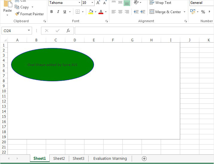 Add Oval shape to Excel Chart in C#