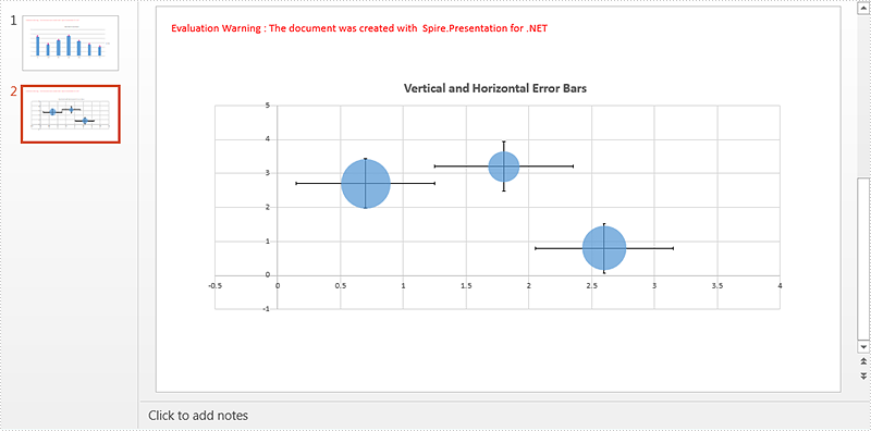 Add and Format Error Bars in PowerPoint Charts in C#