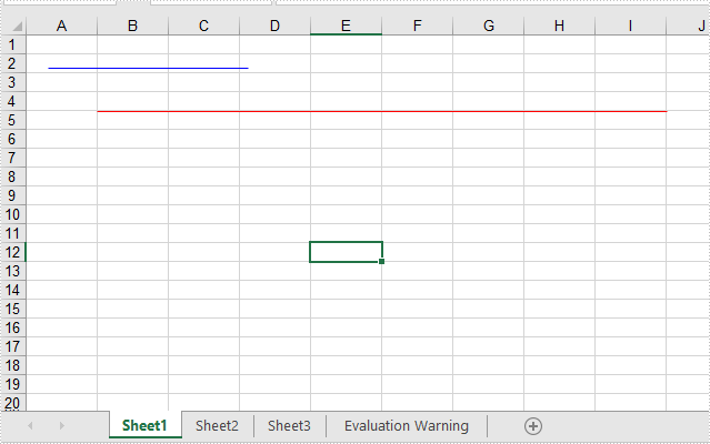 C#/VB.NET Add lines to Excel worksheets through two points