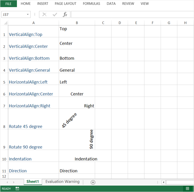 MS Excel 2010: Align text to the top of the cell