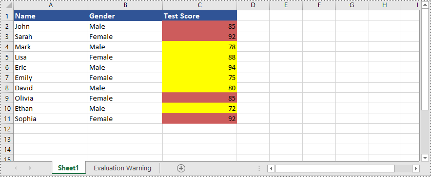 Apply Various Types of Conditional Formatting to Excel with Python