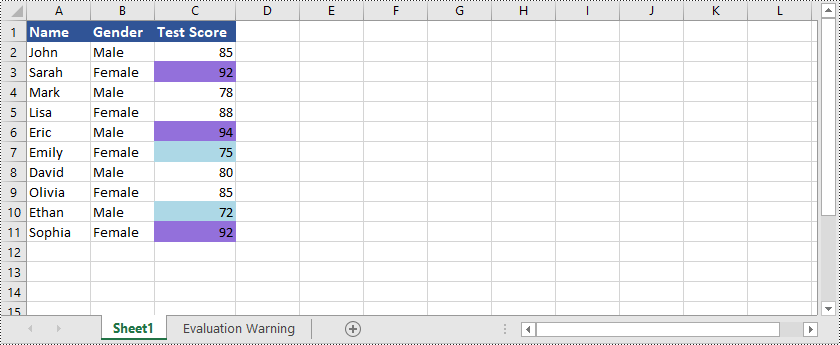 Apply Various Types of Conditional Formatting to Excel with Python