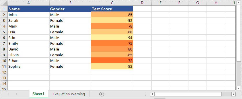 Apply Various Types of Conditional Formatting to Excel with Python