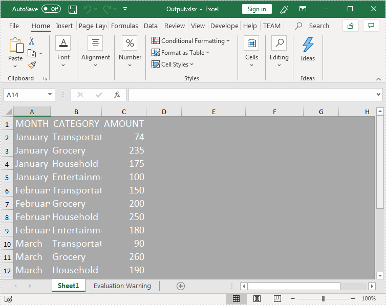 Apply A Style To An Entire Excel Worksheet In C