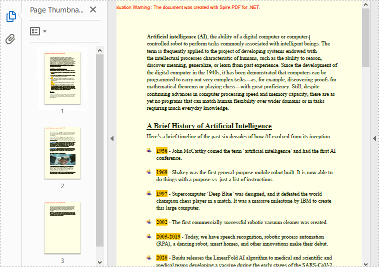 C#/VB.NET: Add Background Color or Background Image to PDF