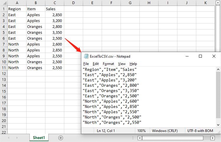 C#/VB.NET: Convert Excel to CSV and Vice Versa