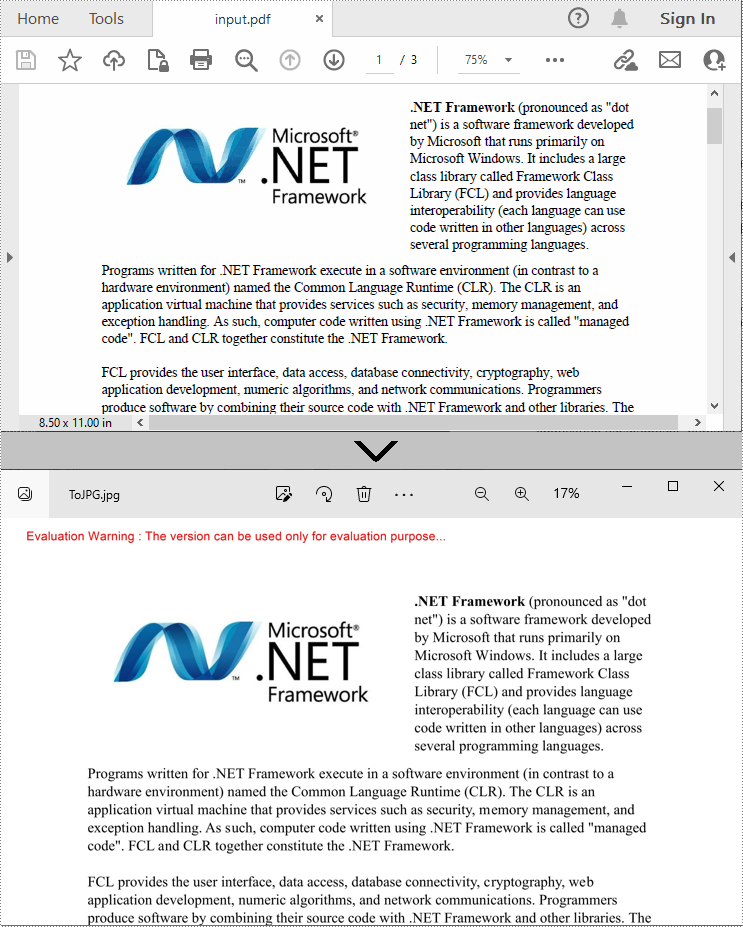 C#/VB.NET: Convert PDF to Images (JPG, PNG, BMP)
