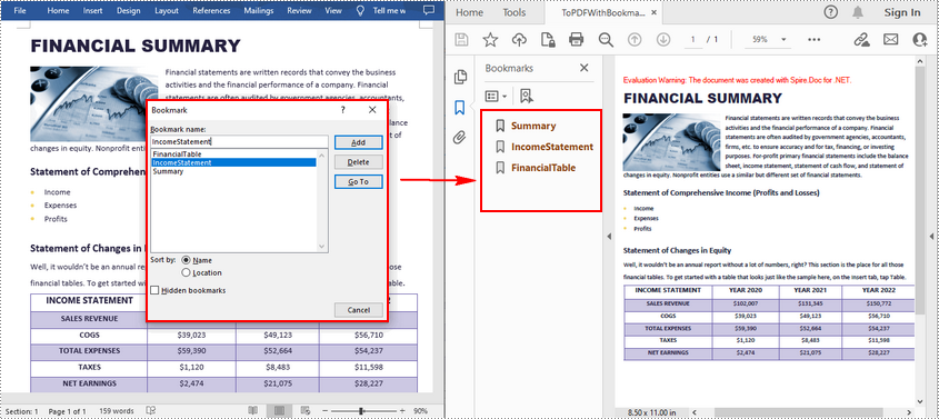 C#/VB.NET: Convert Word to PDF