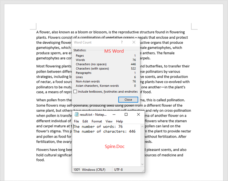 C#: Count Words, Characters, Paragraphs, Lines, and Pages in Word Documents