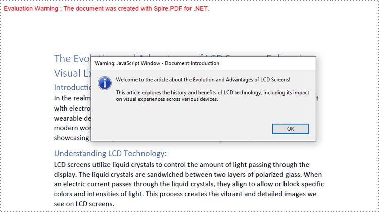 Result of Creating JavaScript Actions with C#