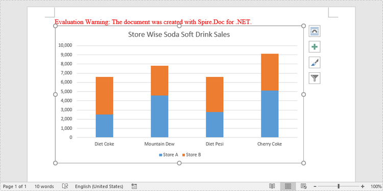 C#/VB.NET: Create Column Charts in Word