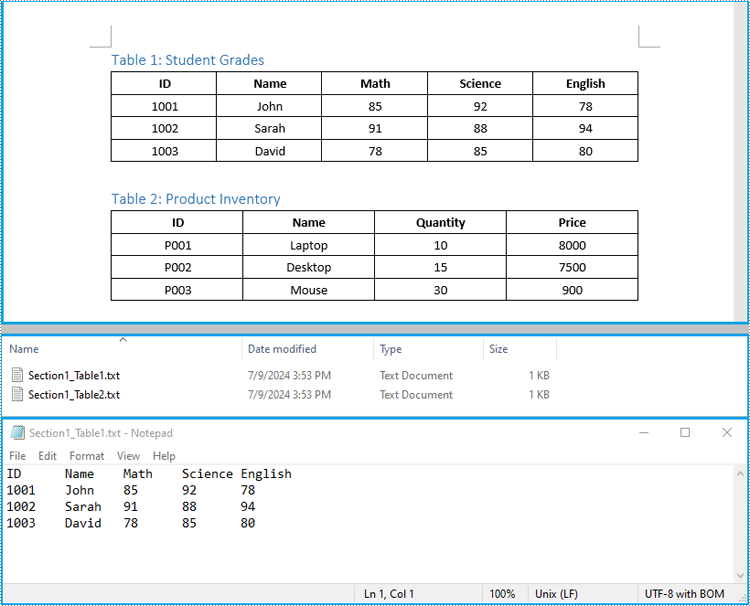 C#: Extract Tables from Word Documents