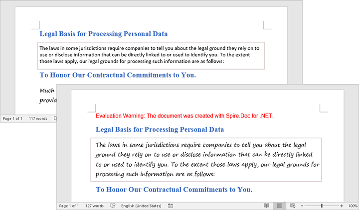 Replace fonts in a Word document in C#