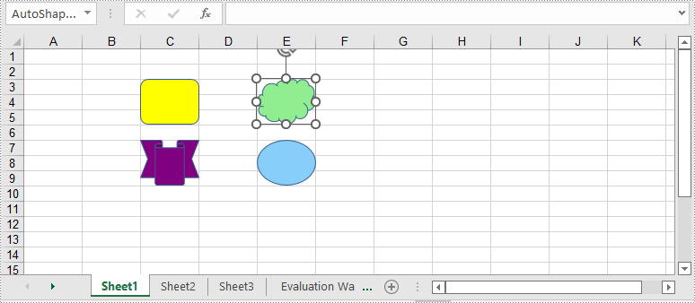 C#/VB.NET: Group or Ungroup Shapes in Excel