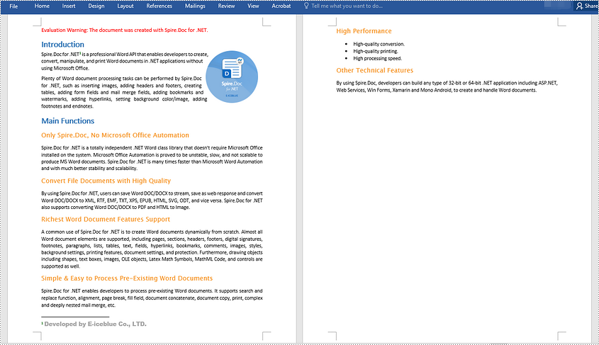 C#/VB.NET: Insert Footnotes and Endnotes in Word Documents