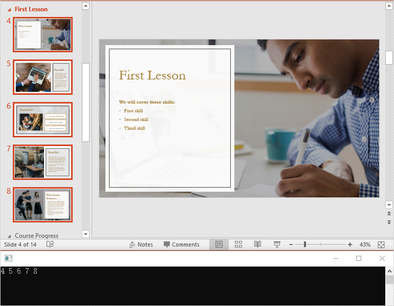 C#: Insert, Retrieve, Reorder and Remove Slides in PowerPoint Sections