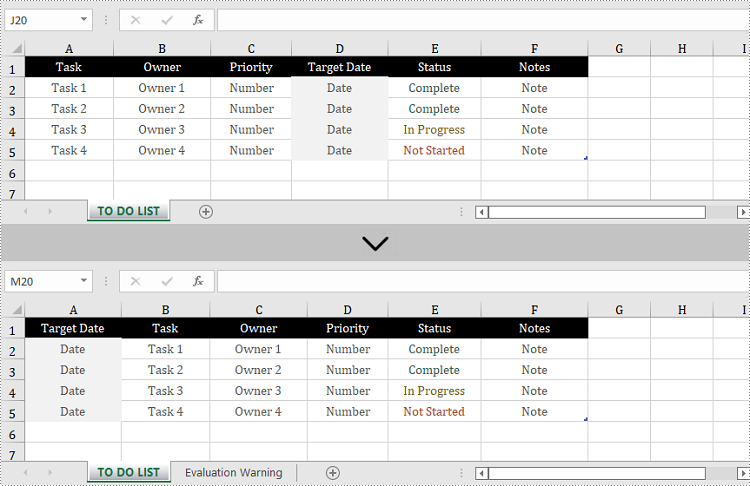 C#/VB.NET: Rearrange Columns in Excel