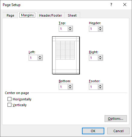 C#: Set Page Setup Options in Excel