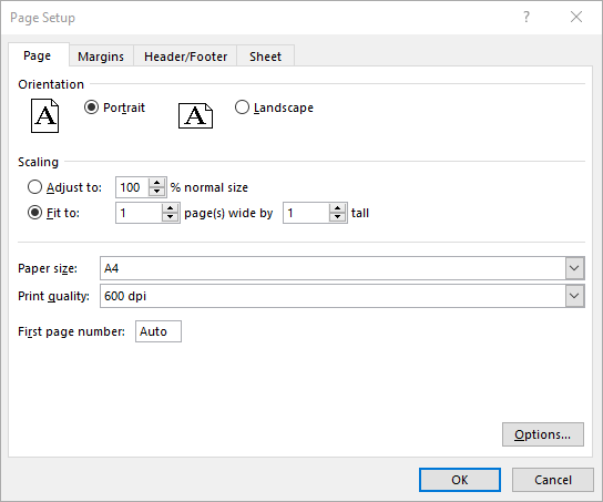 C#: Set Page Setup Options in Excel