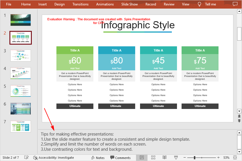 C++: Add, Read or Delete Speaker Notes in PowerPoint