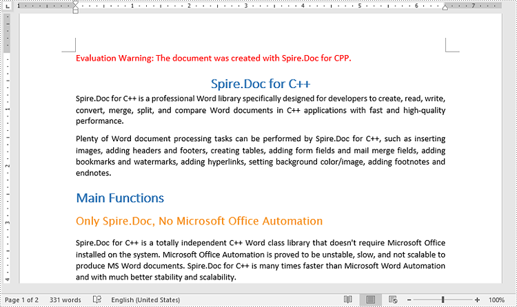 C++: Add, Reply to, or Delete Comments in Word Documents