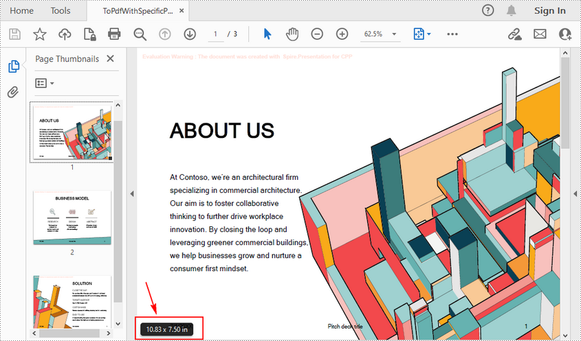 C++: Convert PowerPoint Presentation to PDF