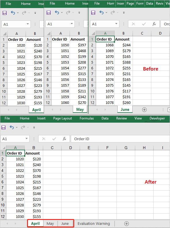 C++: Merge Excel files into One