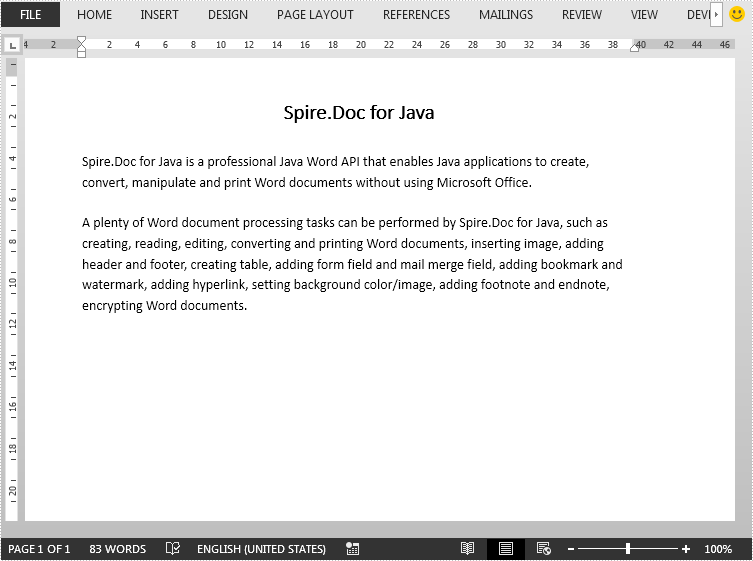 Change the Font Color of Paragraph Text in Word in Java