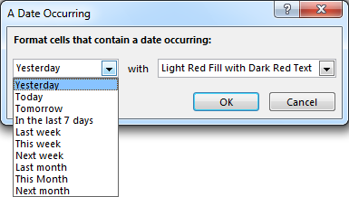 Conditionally Format Dates in Excel with C#