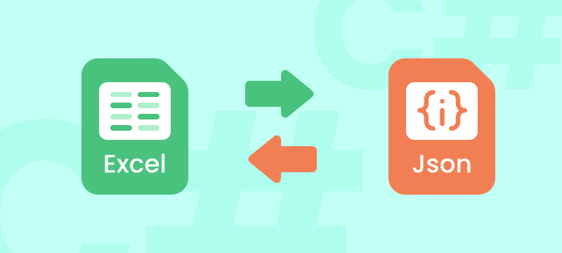 Conversion between Excel and JSON in C# .NET