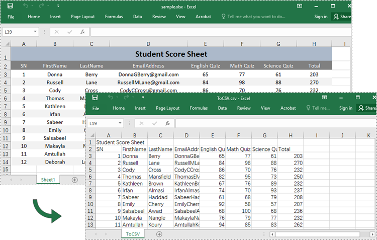 Convert Excel to CSV with JavaScript in React