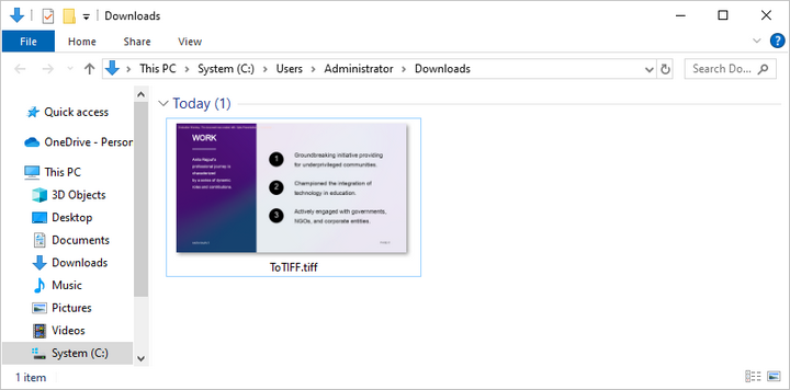 Convert PowerPoint to TIFF in React