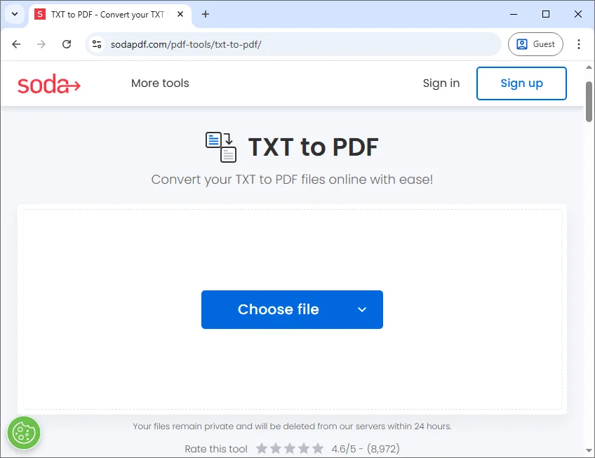 무료 온라인 변환기를 사용하여 텍스트를 PDF로 변환