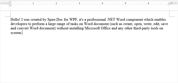 How to Create, Write and Save Word Document in WPF