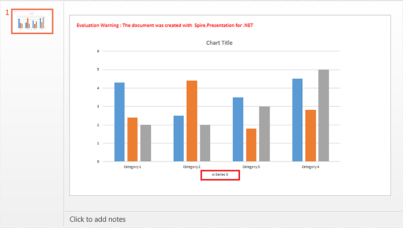 Delete Chart Legend Entries in PowerPoint in C#