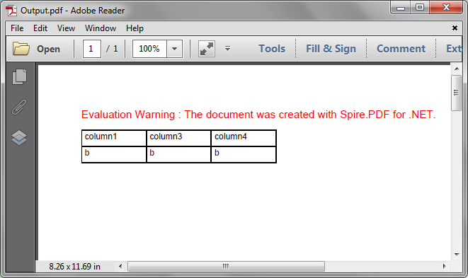 Delete Rows and Columns from a PDF Grid in C#