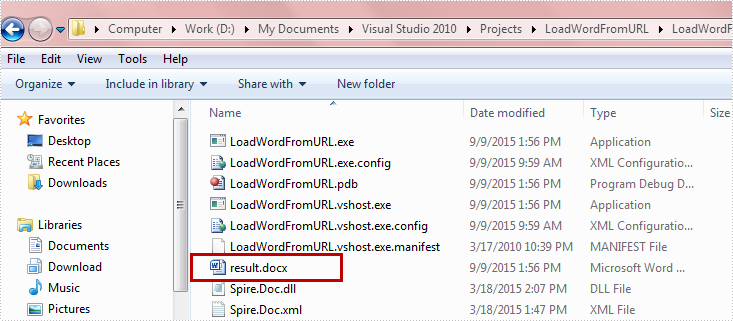 How to Download a Word Document from URL in C#, VB.NET