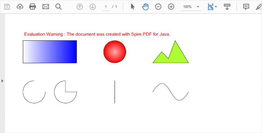 Draw Shapes in PDF in Java